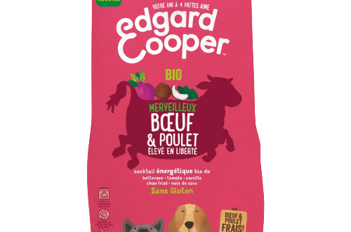 Croquettes bio boeuf et poulet Edgard & Cooper