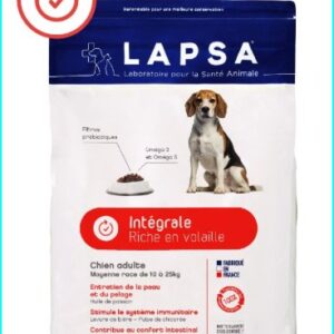 Croquettes chien adulte Lapsa Intégrale, réduction 15% MyDogSociety