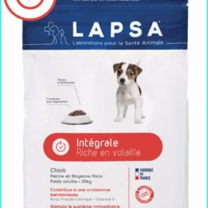 Croquettes chiot Lapsa Prébio Croissance, réduction 15% MyDogSociety