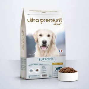 Sac de Croquettes Light pour Chien Stérilisé ou en Surpoids Ultra Premium Direct 12kg au poulet.