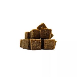 Cubes de morue Canigourmand friandises naturelles pour chien riches en protéines.