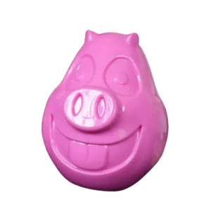 Jouet à remplir Flip en forme de tête de cochon pour chien, à garnir et à congeler
