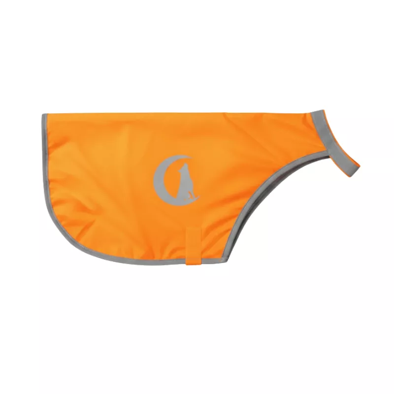 Gilet de visibilité fluo pour chien avec bandes réfléchissantes