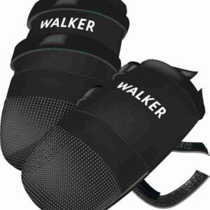 Bottines noires Walker Care pour chien en néoprène avec fermeture velcro