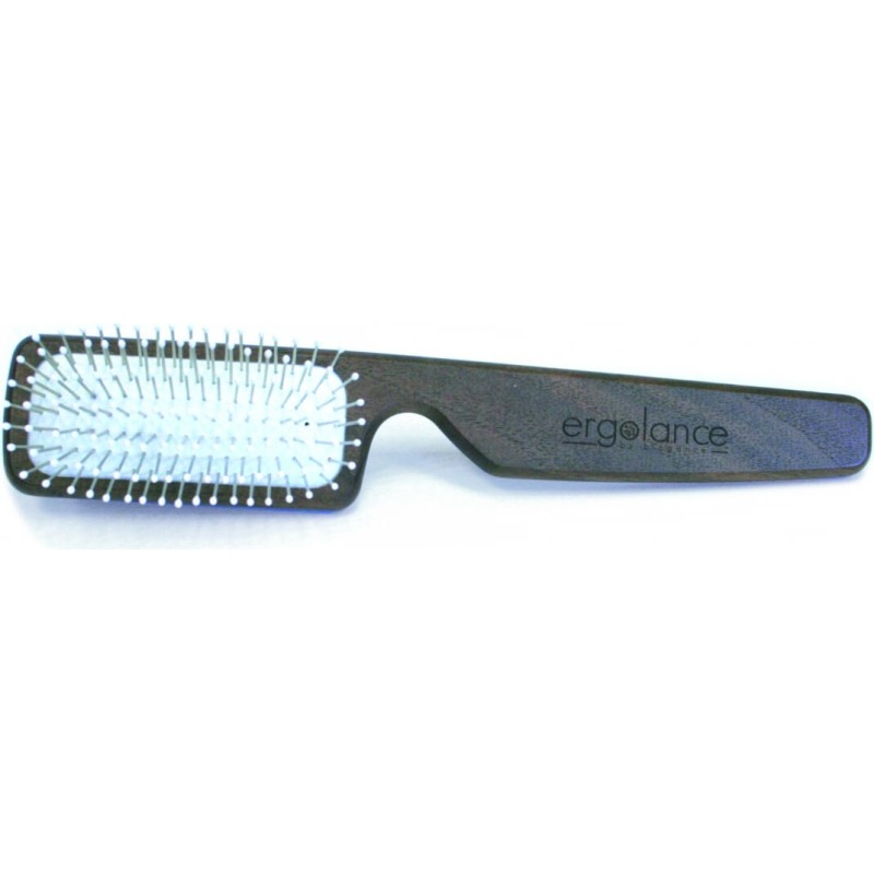 Brosse de massage Ergolance Biogance pour chien, à picots souples et manche en bois