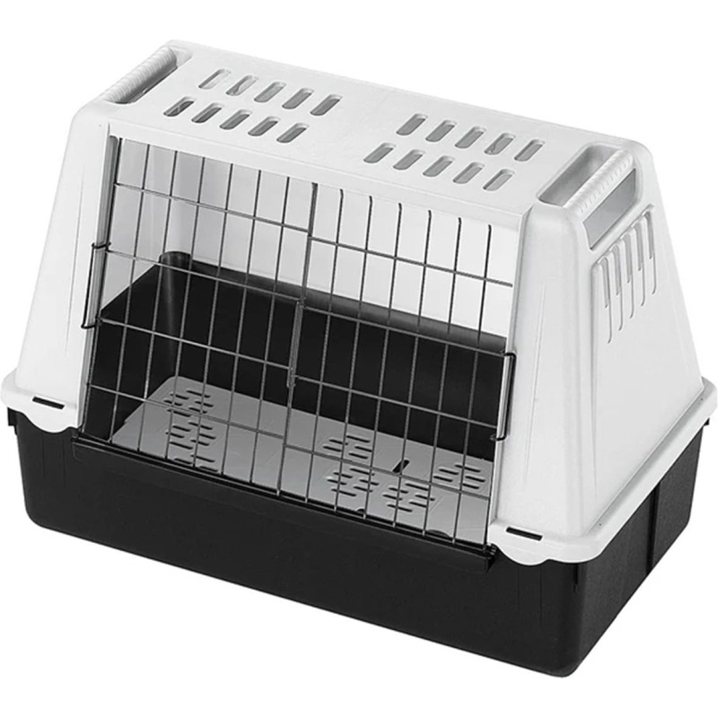 Caisse de transport Ferplast Atlas Car pour chien, coque en plastique et porte coulissante grillagée