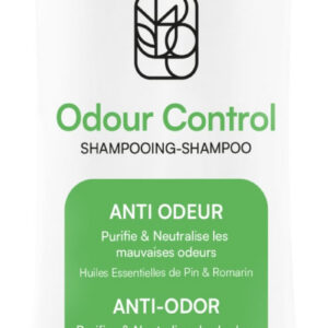Flacon de shampoing anti-odeur Biogance Odour Control pour chien, au pin et au romarin