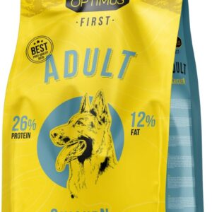 Sac de 14 kg de croquettes Optimus First pour chien adulte de moyenne et grande taille
