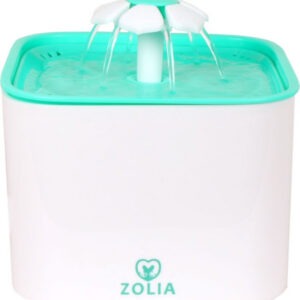 Fontaine à eau Zolia Flower Falls de 2 litres pour petit chien et chat, avec embout fleur en cascade