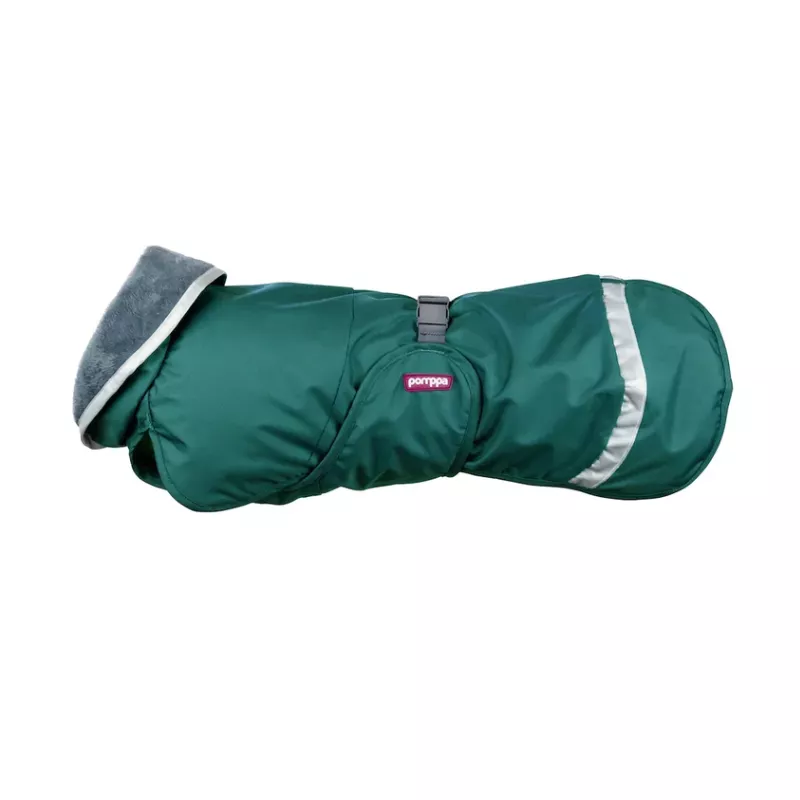 Manteau chaud et imperméable KevytPomppa pour chien, sans manches, avec bandes réfléchissantes