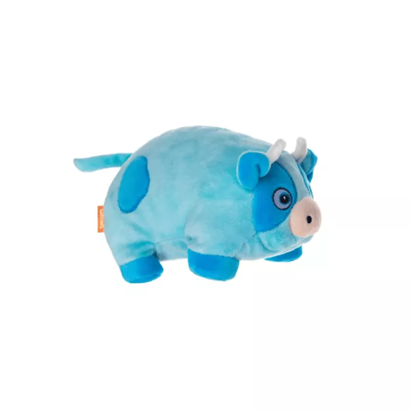 Peluche vache ronde Momo pour chien, de la marque Growl, avec couineur