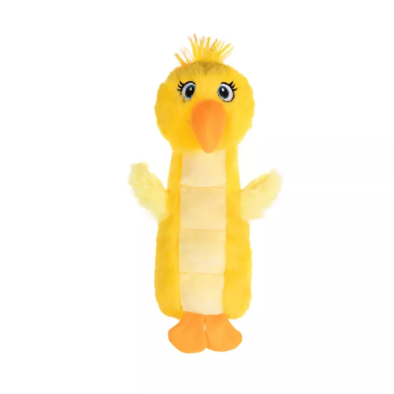 Peluche canari jaune Sunny pour chien, de la marque Growl, avec double couineur