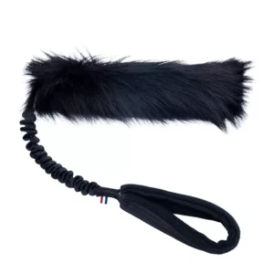 Tug de traction pour chien en peau de vache naturelle avec poignée en nylon